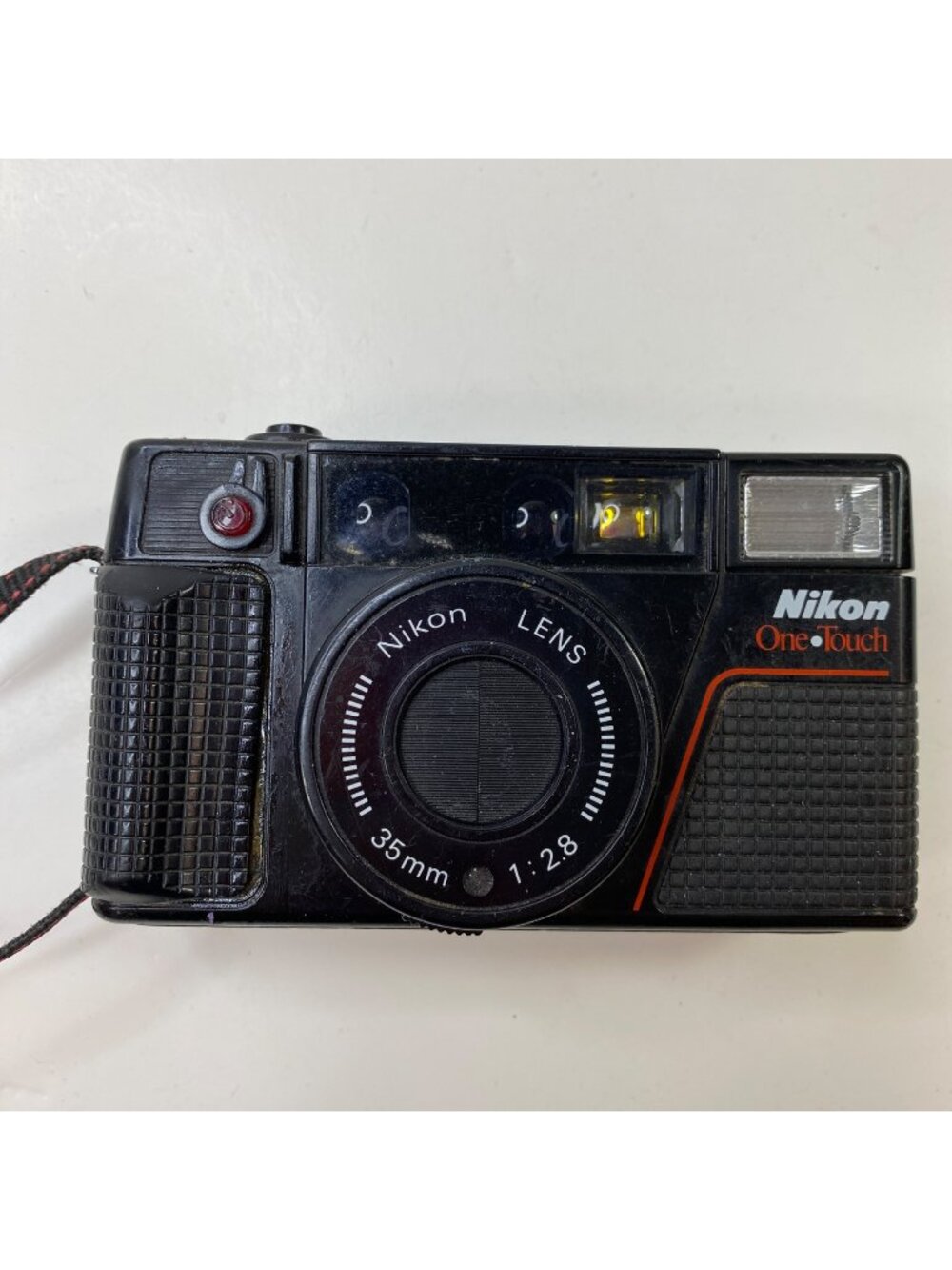 Vintage Nikon One Touch 35mm 1:2.8 Film Strip Camera Photography Neck Strap